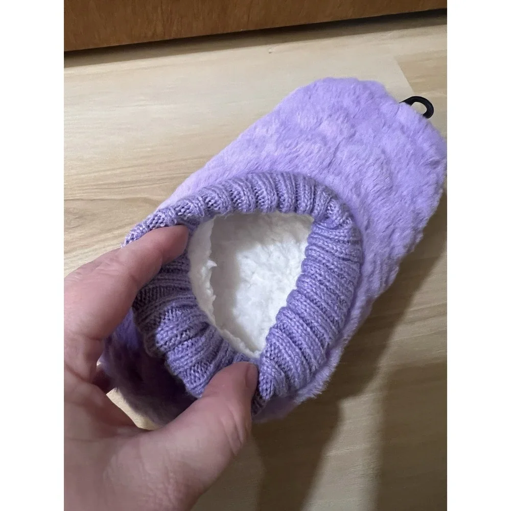 NWT Northeast Outfitters‎ Cozy Cabin Aloe Infused Slippers Purple Youth 13K-4